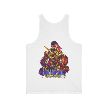 Filipino Strength Sasabungin Na Manok Unisex Jersey Tank