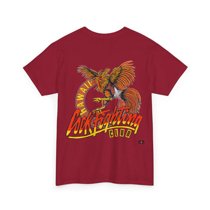 Hawaiian Strength Cockfighting Club Hawaii Vintage Design 90s New Print Unisex Heavy Cotton Tee