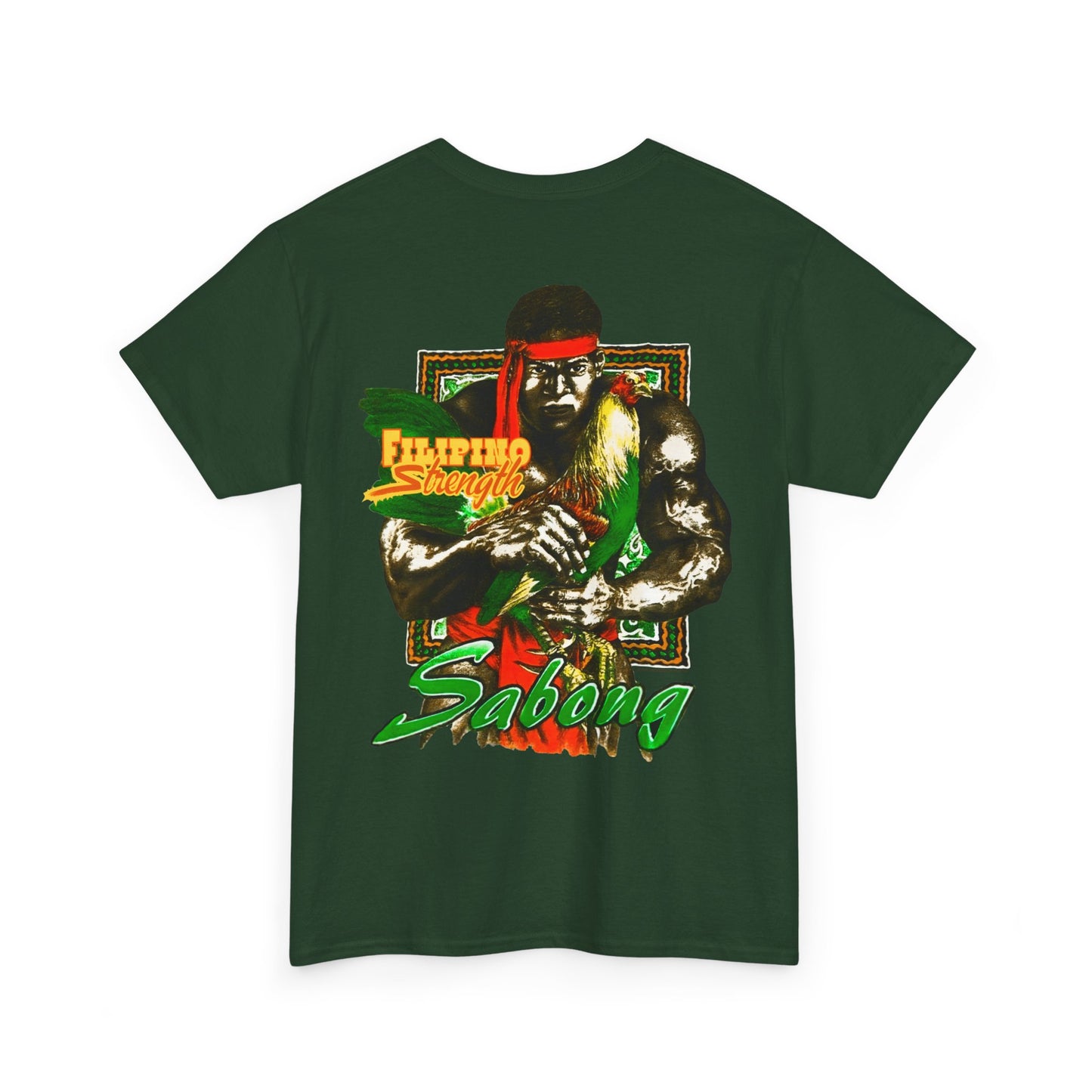 Filipino Strength Sabong Shirt Vintage Design 90s New Print T-shirt Unisex Heavy Cotton Tee