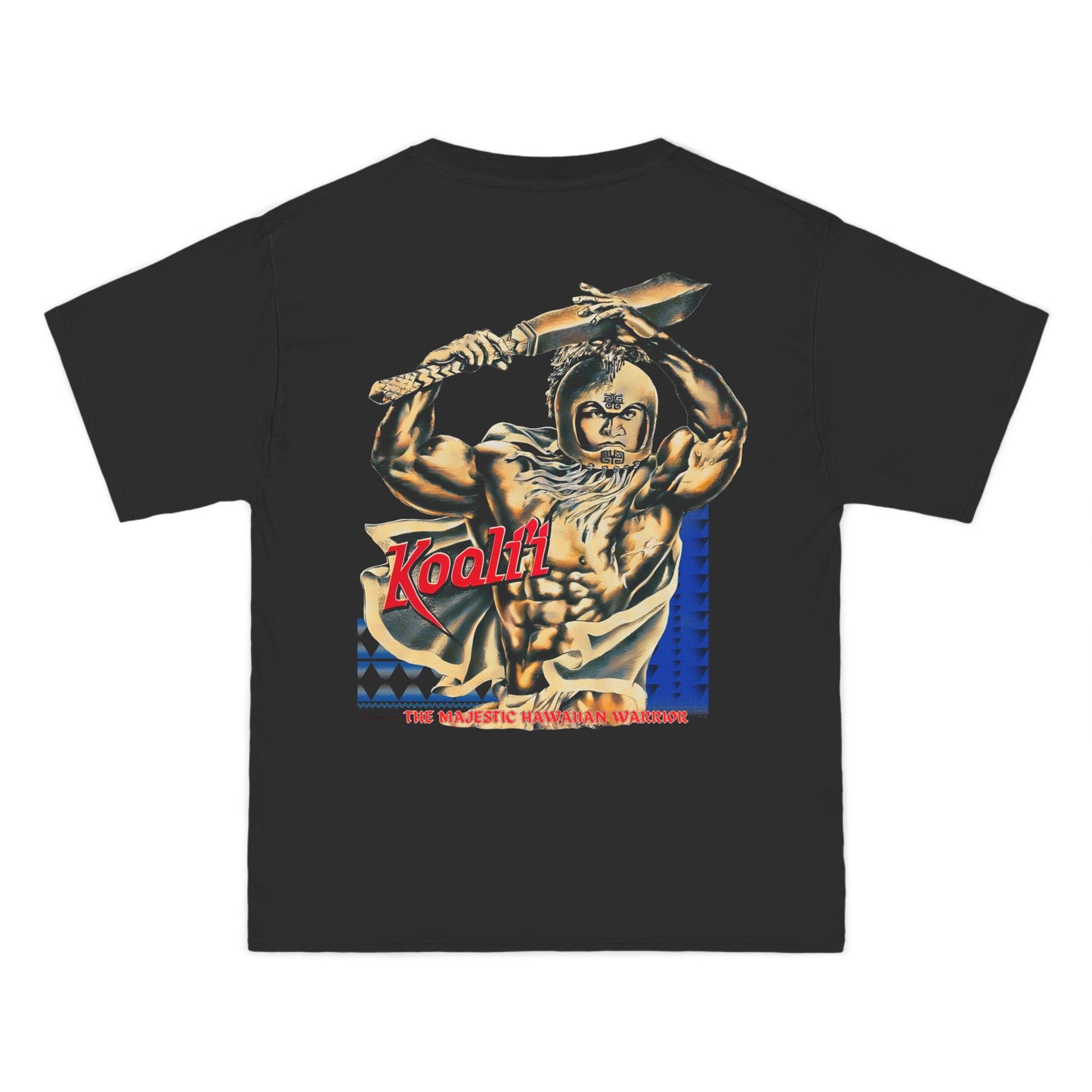 Hawaiian Strength Koali'i The Majestic Hawaiian Warrior Vintage Design 90s New Print Beefy-T®  Short-Sleeve T-Shirt