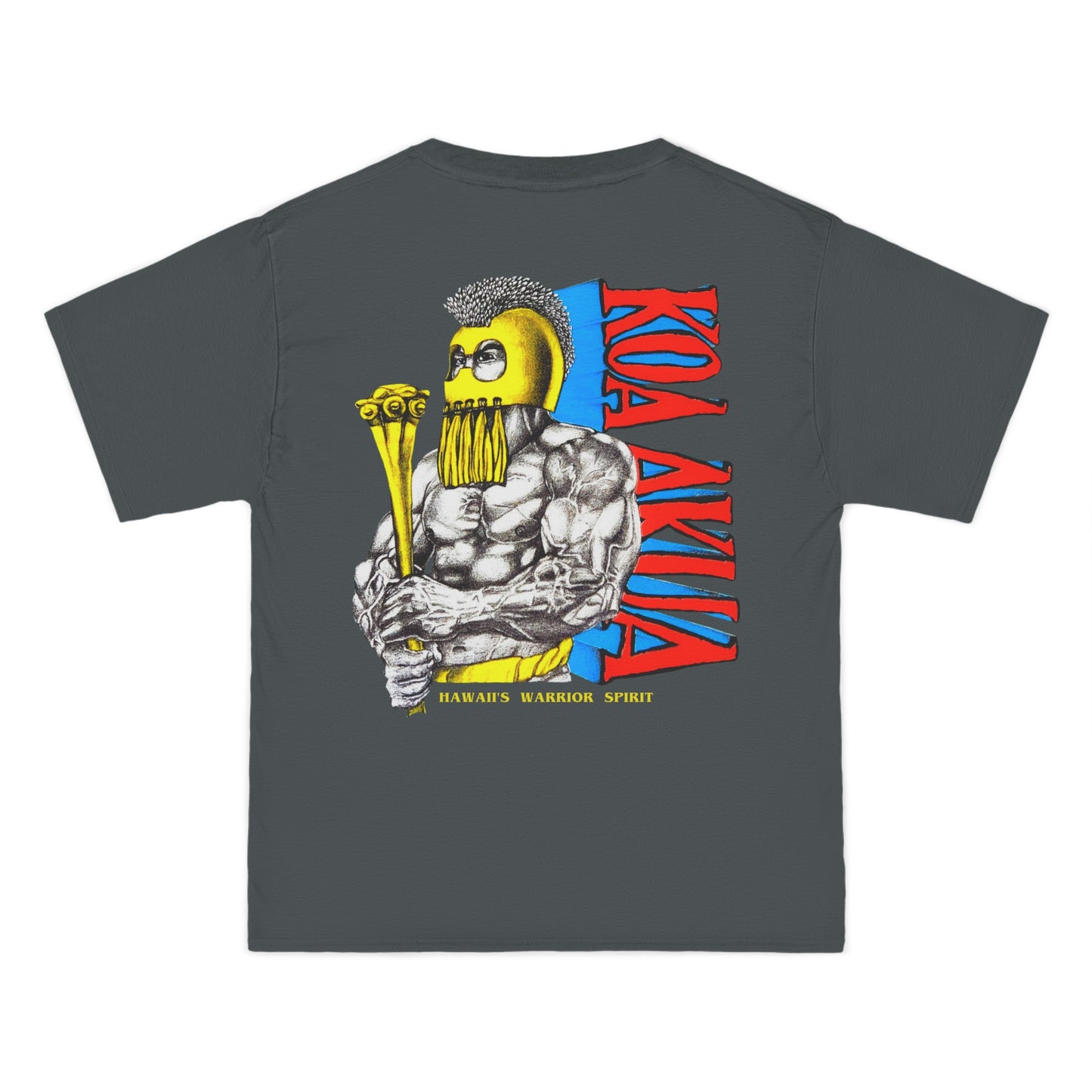 Hawaiian Strength Koa Akua Hawaii's Warrior Spirit Vintage Design 90s New Print Beefy-T®  Short-Sleeve T-Shirt