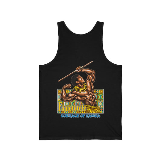Samoan Strength Faalototele Courage of Samoa Unisex Jersey Tank