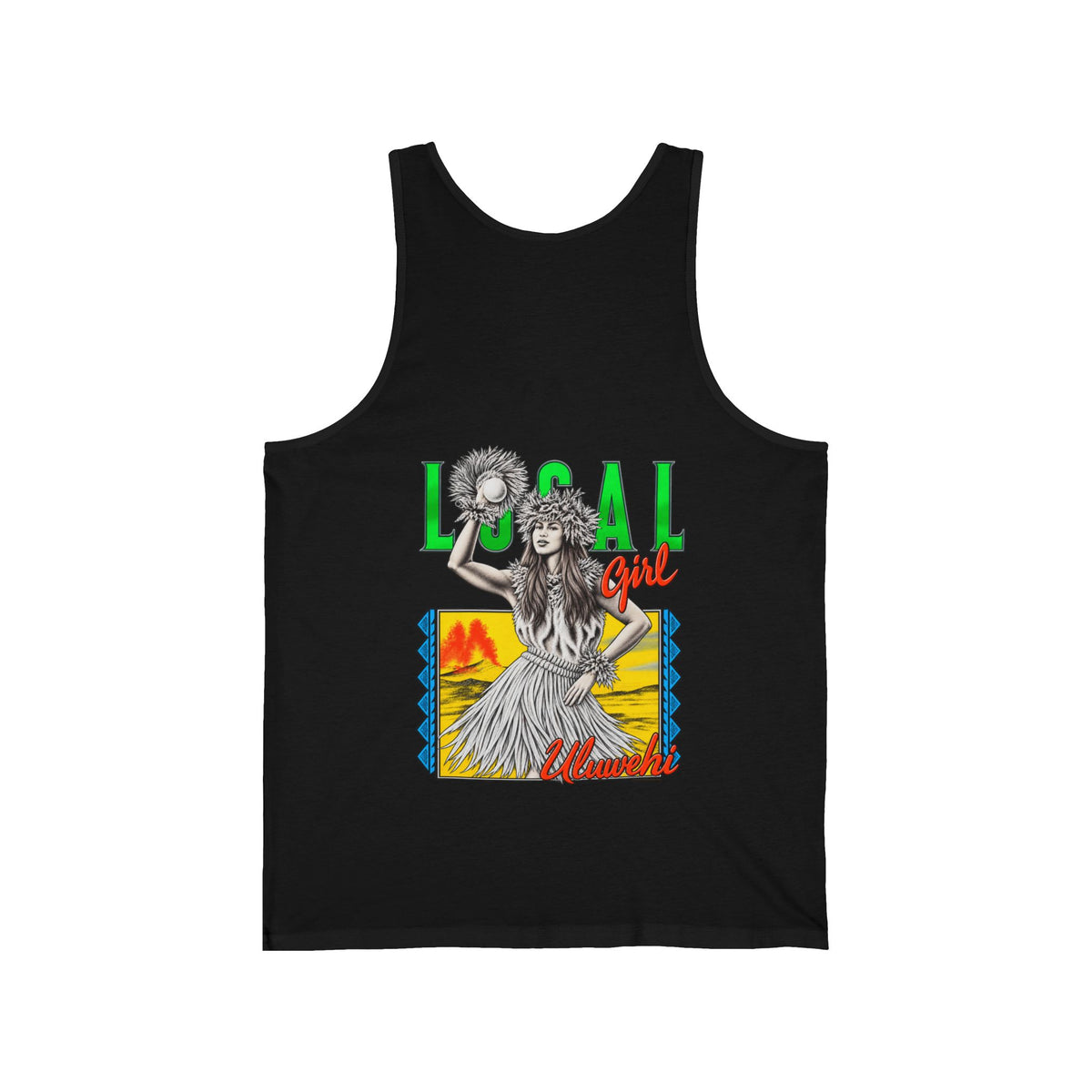 Hawaiian Strength Local Girl Uluwehi Unisex Jersey Tank