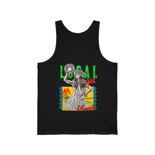 Hawaiian Strength Local Girl Uluwehi Unisex Jersey Tank