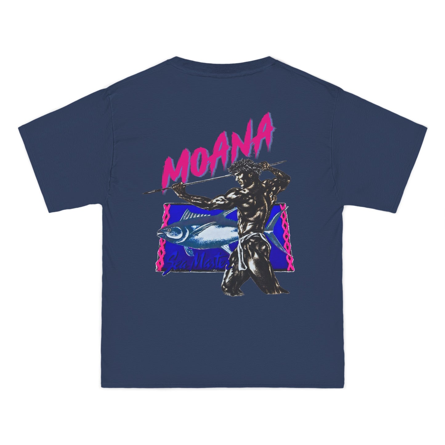 Hawaiian Strength Moana Sea Master Vintage Design 90s New Print Beefy-T®  Short-Sleeve T-Shirt