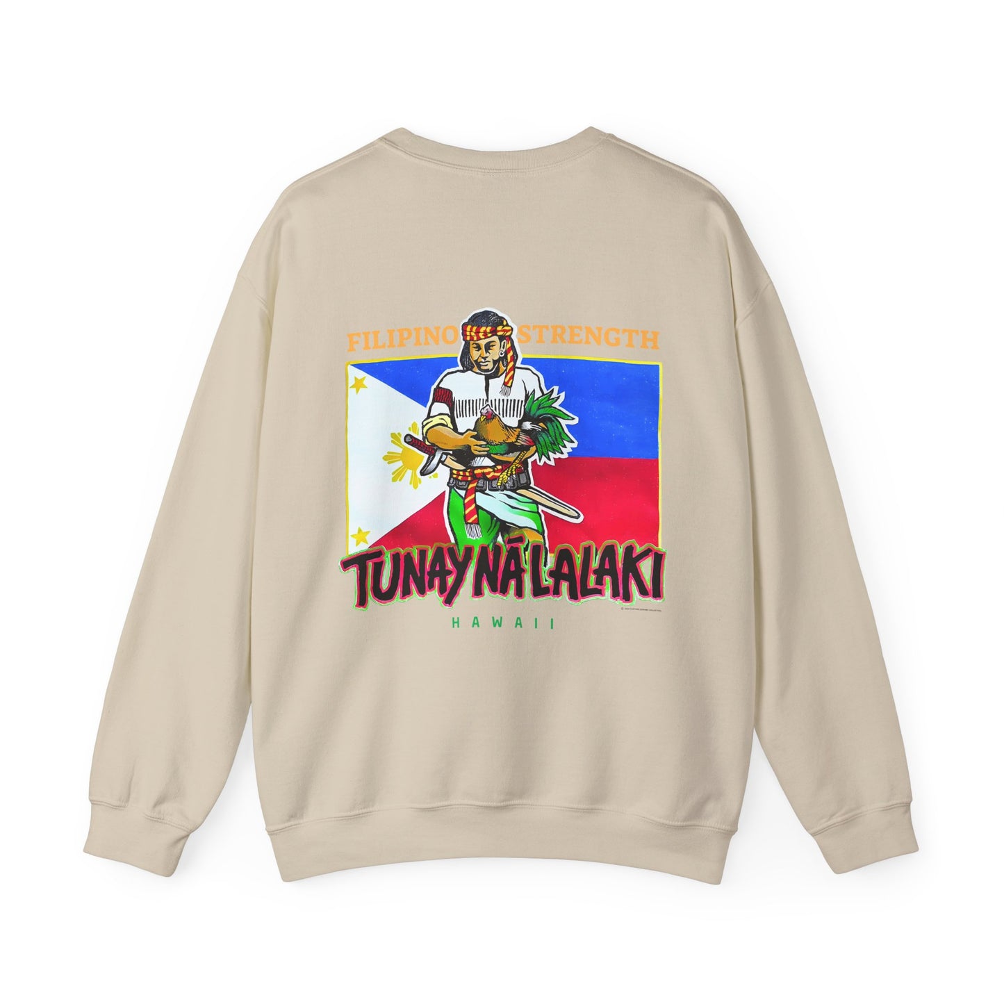 Filipino Strength Tunay Na Lalaki Filipino Strength Hawaii Vintage Design 90s New Print Unisex Heavy Blend™ Crewneck Sweatshirt
