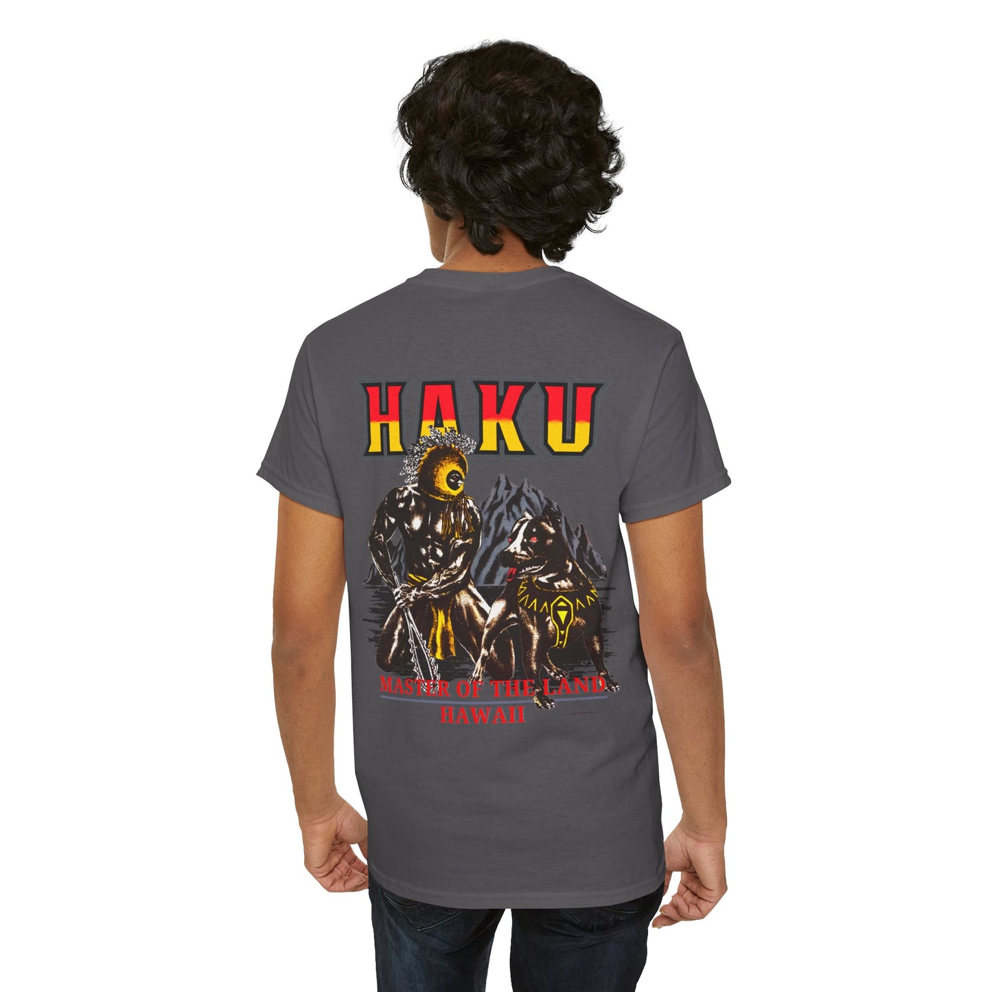 Hawaiian Strength Haku Master of the Land Hawaii Vintage Design 90s New Print Unisex Heavy Cotton Tee