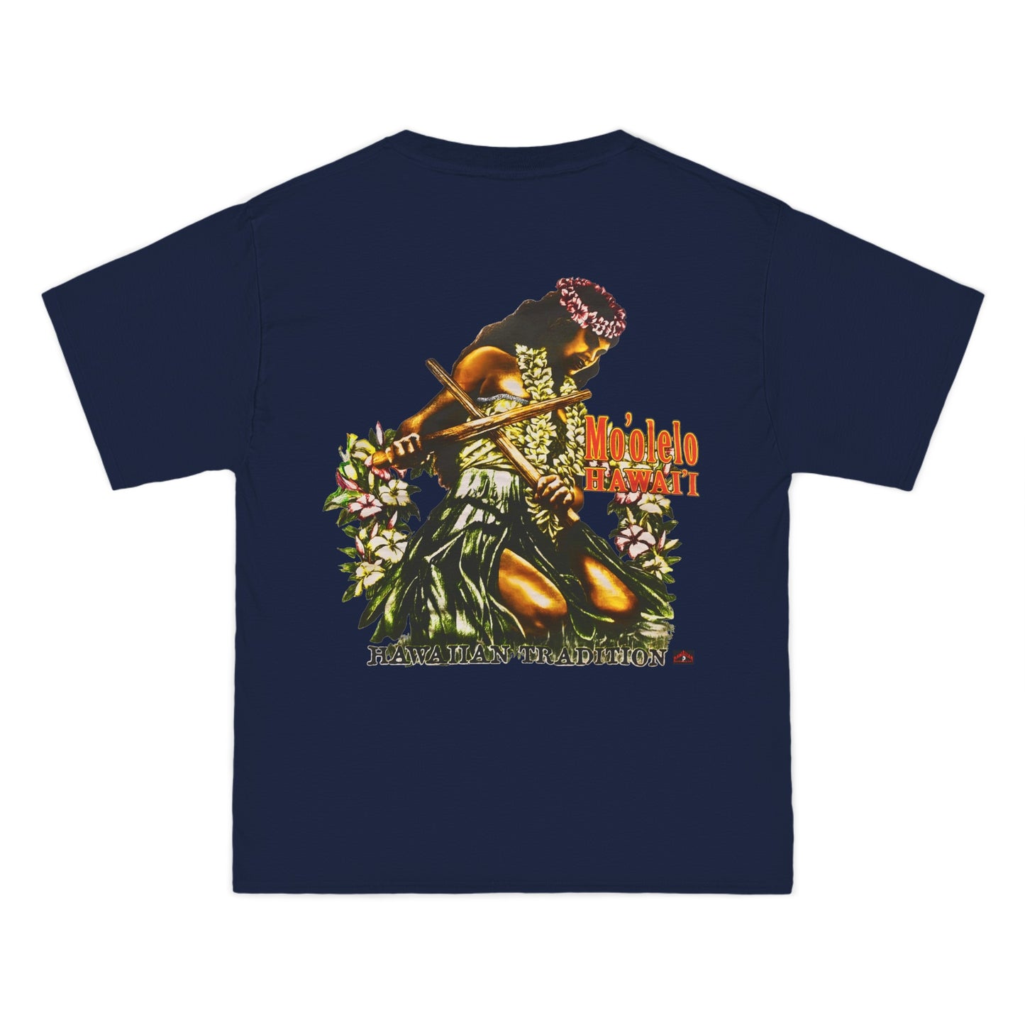Hawaiian Strength Hawaiian Tradition Mo'olelo Hawai'i Vintage Design 90s New Print Beefy-T®  Short-Sleeve T-Shirt