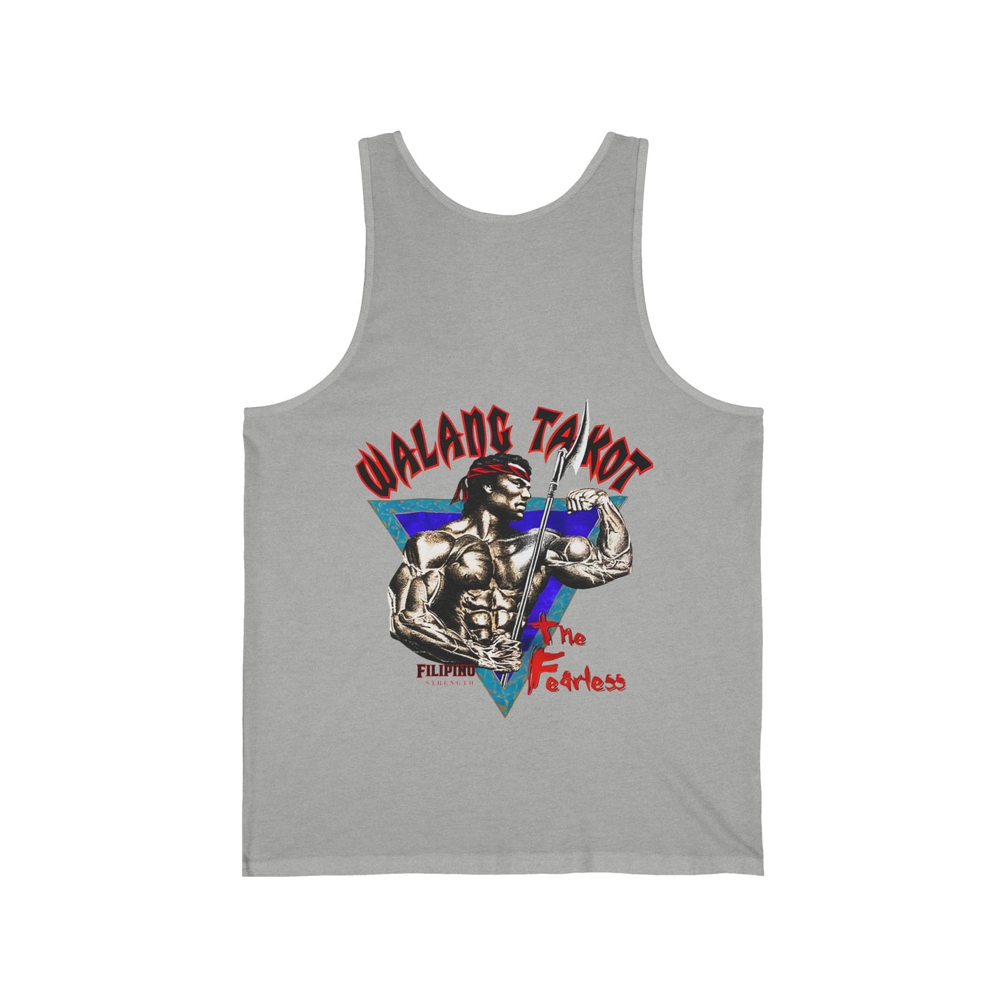 Filipino Strength Walang Takot The Fearless Vintage Design 90s New Print Unisex Jersey Tank