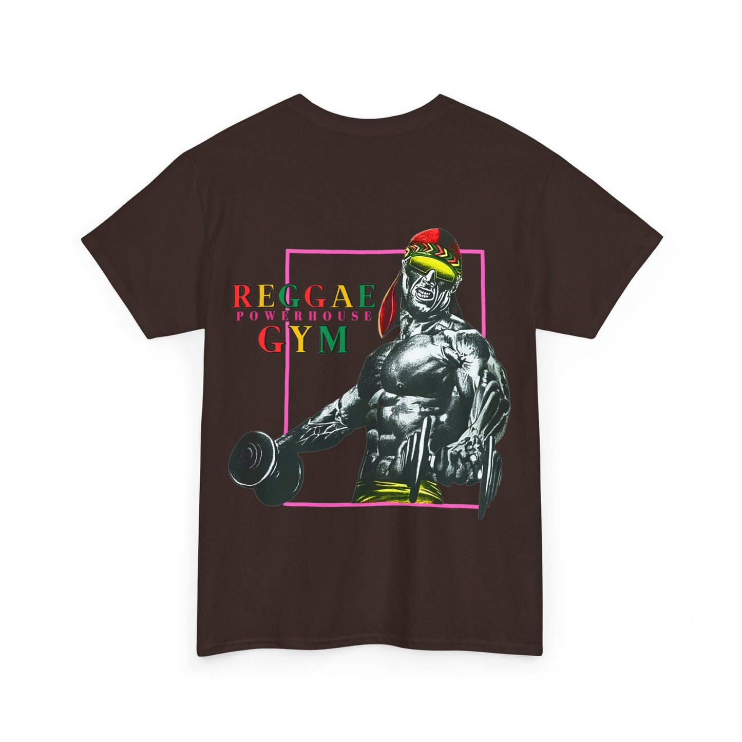 Jawaiian Strength Reggae Powerhouse Gym Vintage Design 90s New Print T-shirt Unisex Heavy Cotton Tee