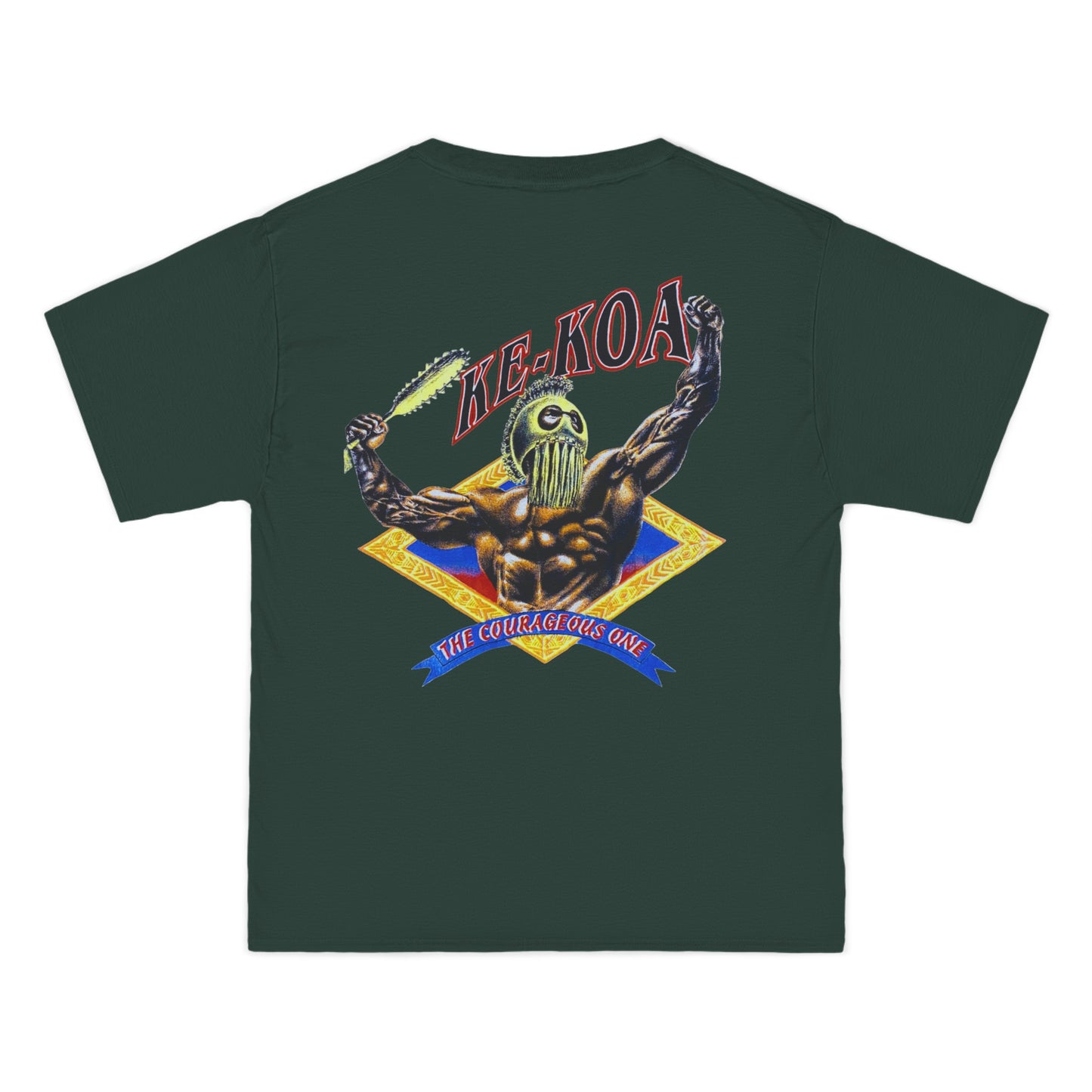 Hawaiian Strength The Courageous One Ke-Koa Vintage Design 90s New Print Beefy-T®  Short-Sleeve T-Shirt