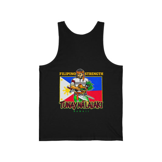 Filipino Strength Tunay Na Lalaki Filipino Strength Hawaii Unisex Jersey Tank