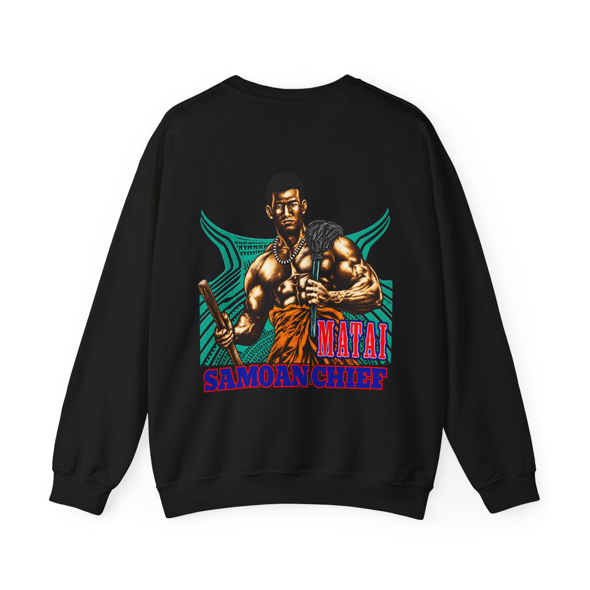 Samoan Strength Samoan Chief Matai Unisex Heavy Blend™ Crewneck Sweatshirt