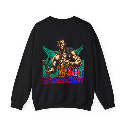 Samoan Strength Samoan Chief Matai Unisex Heavy Blend™ Crewneck Sweatshirt