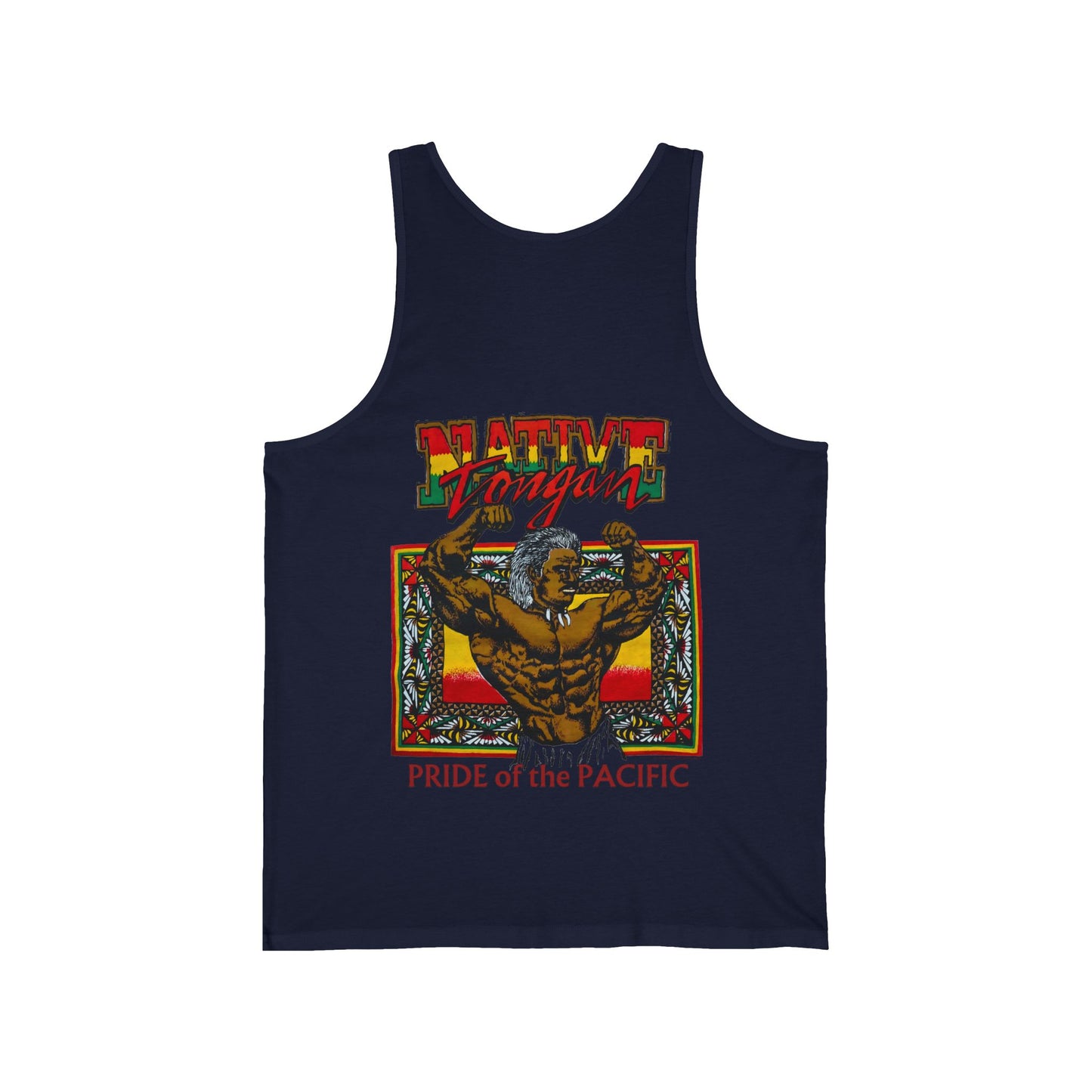 Local Strength Native Tongan Pride of the Pacific Vintage Designs 90s New Print Unisex Jersey Tank