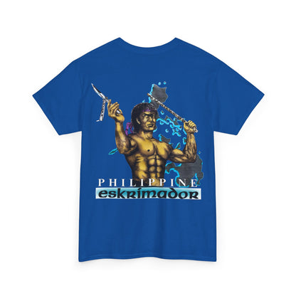 Filipino Strength Philippine Eskrimador Vintage Design 90s New Print Unisex Heavy Cotton Tee