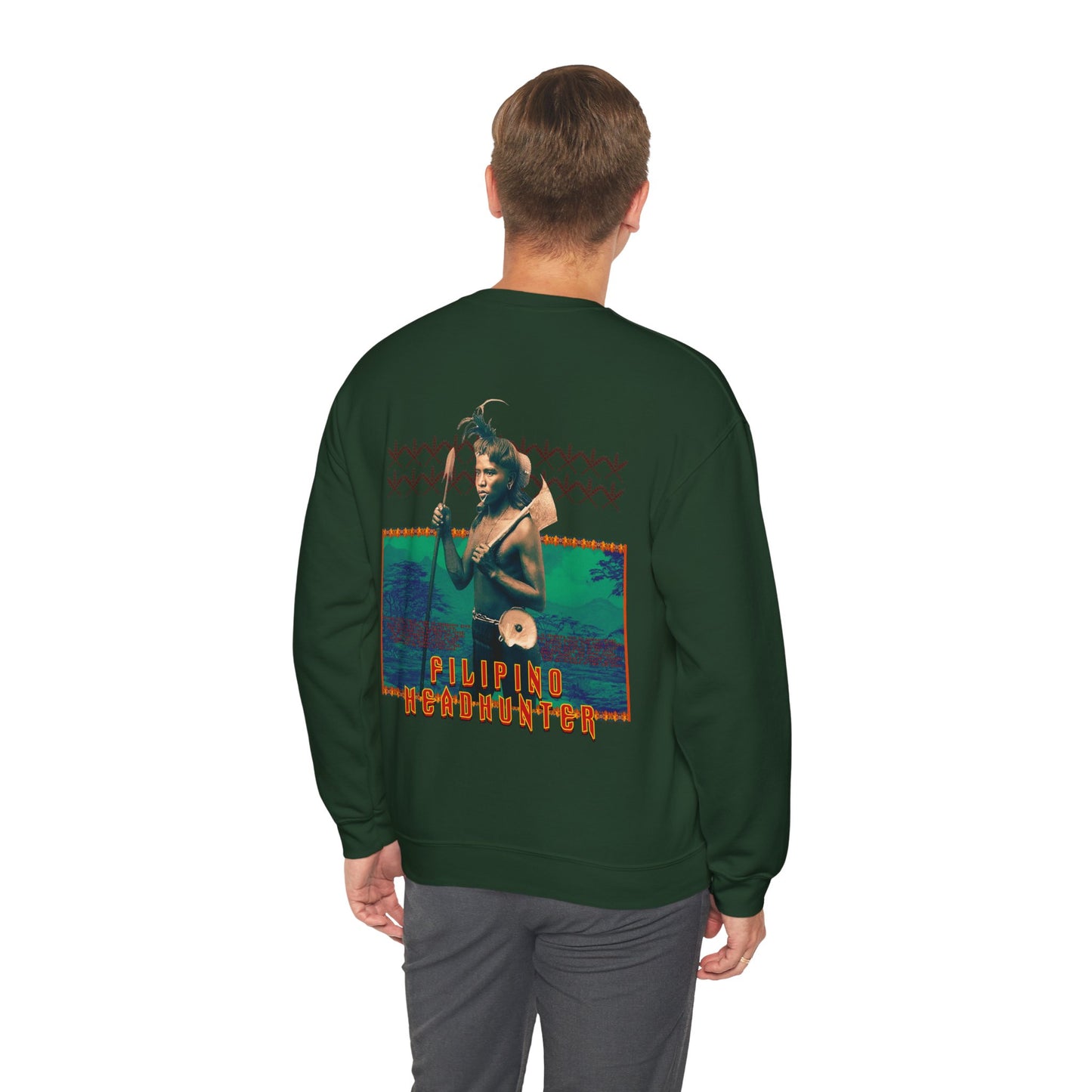 Filipino Strength Filipino HeadHunter Unisex Heavy Blend™ Crewneck Sweatshirt