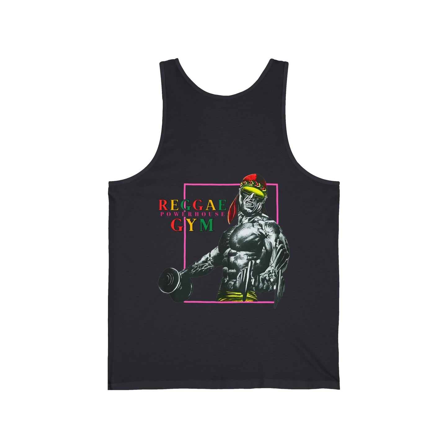 Jawaiian Strength Reggae Powerhouse Gym Vintage Design 90s New Print Unisex Jersey Tank