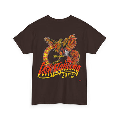 Hawaiian Strength Cockfighting Club Hawaii Vintage Design 90s New Print Unisex Heavy Cotton Tee