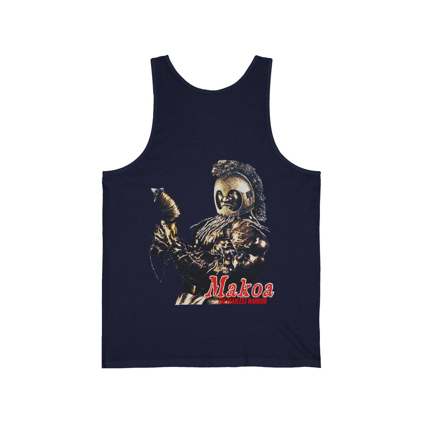 Hawaiian Strength Makoa The Fearless Warrior Vintage Design 90s New Print Unisex Jersey Tank