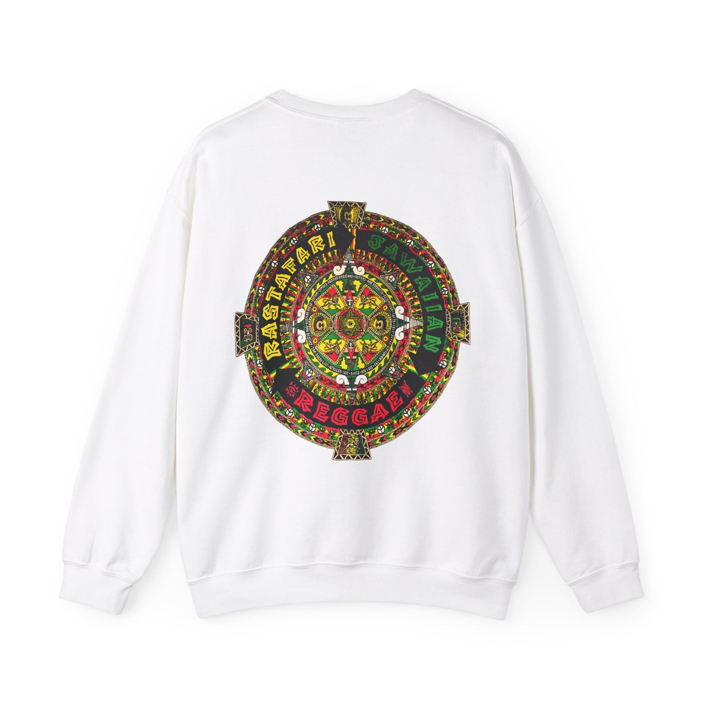 Jawaiian Strength Rastafari Jawaiian Reggae Vintage Design 90s New Print Unisex Heavy Blend™ Crewneck Sweatshirt