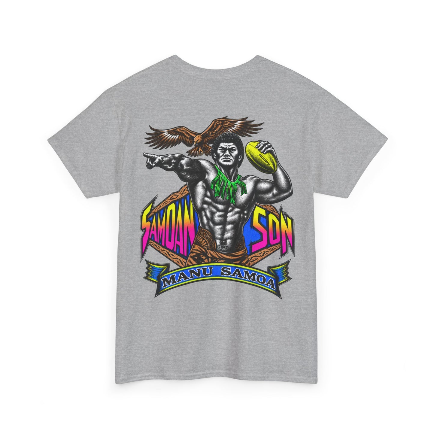 Samoan Strength Samoan Son Manu Samoa Unisex Heavy Cotton Tee