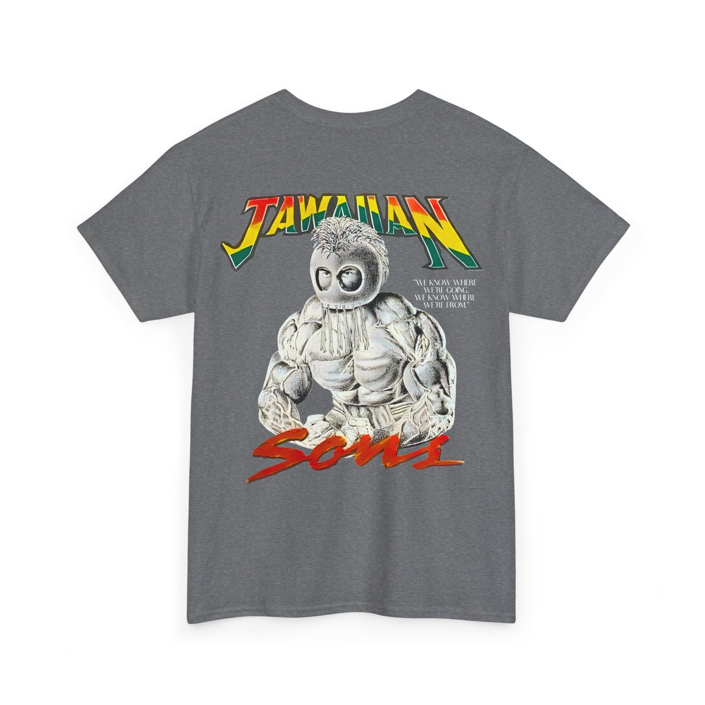 Jawaiian Strenght Jawaiian Sons Vintage Design 90s New Print T-shirt Unisex Heavy Cotton Tee