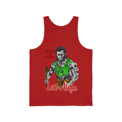 Samoan Strength Spirit of Samoa Loto Alofa Vintage Design 90s New Print Unisex Jersey Tank