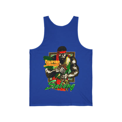 Filipino Strength Sabong Vintage Design 90s New Print Unisex Jersey Tank