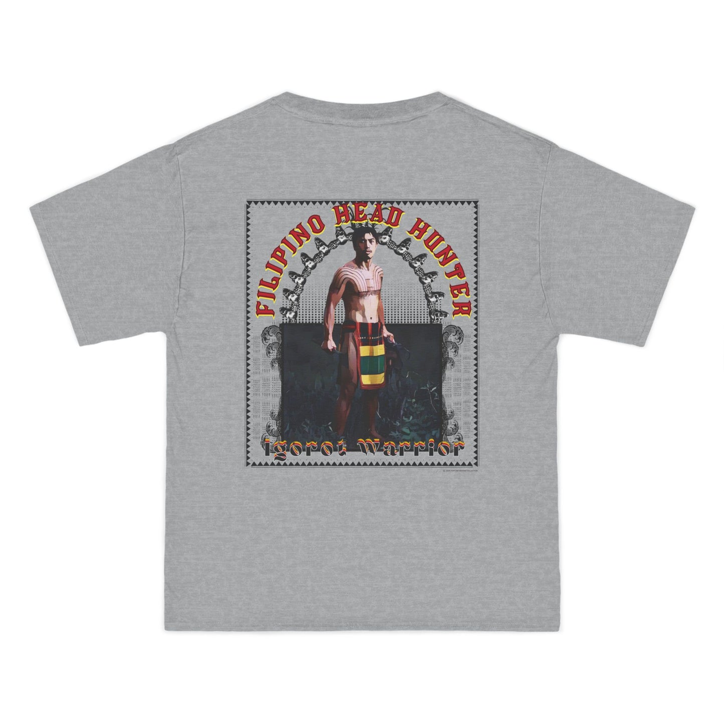 Filipino Strength Filipino Headhunter Igorot Warrior Beefy-T®  Short-Sleeve T-Shirt