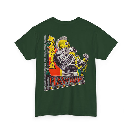 Hawaiian Strength Hawaiian Rasta Vintage Design 90s New Print T-shirt Unisex Heavy Cotton Tee