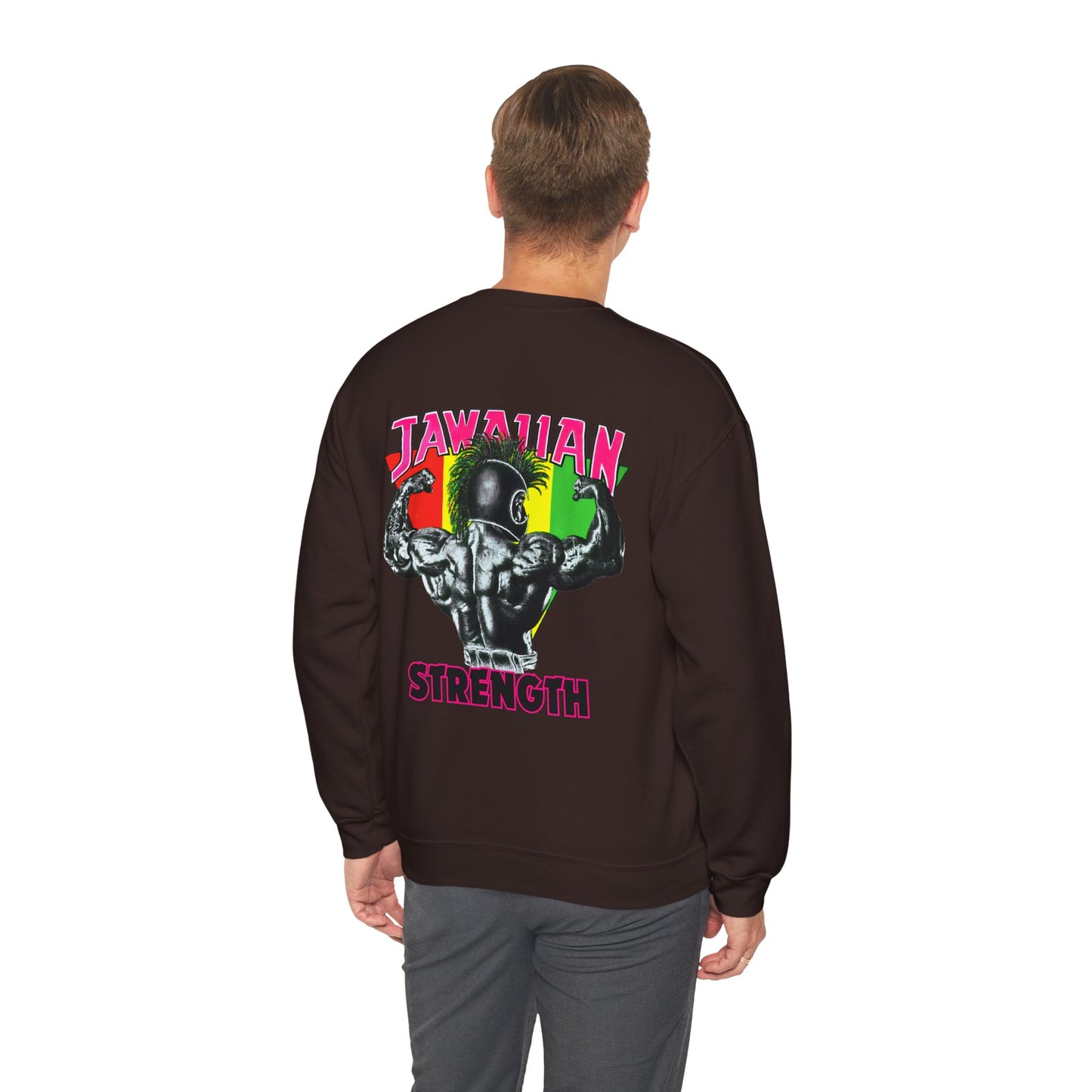 Jawaiian Strength Jawaiian Strenght Shirt Vintage Design 90s New Print Unisex Heavy Blend™ Crewneck Sweatshirt