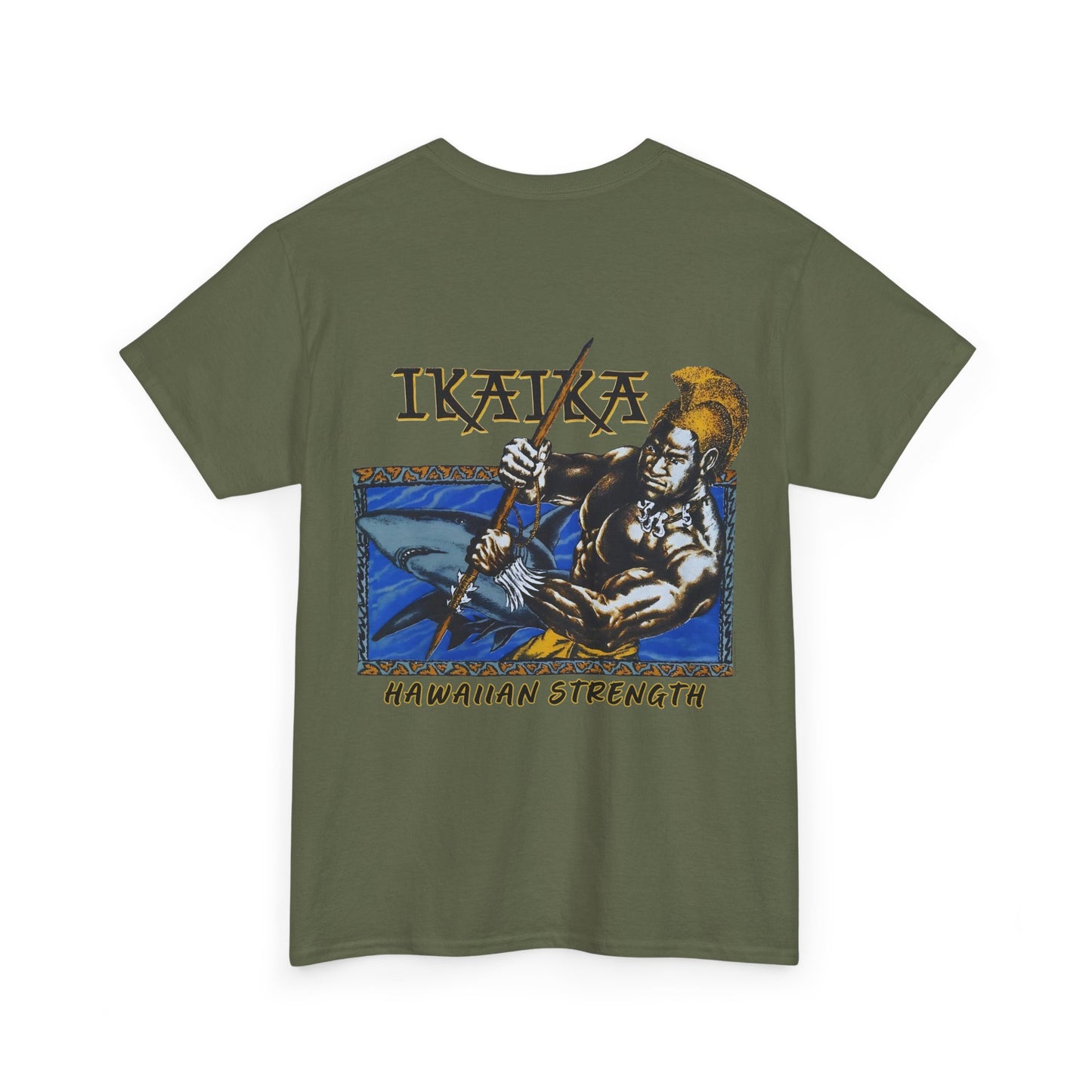 Hawaiian Strength Ikaika Hawaiian Strength Vintage Design 90s New Print Unisex Heavy Cotton Tee