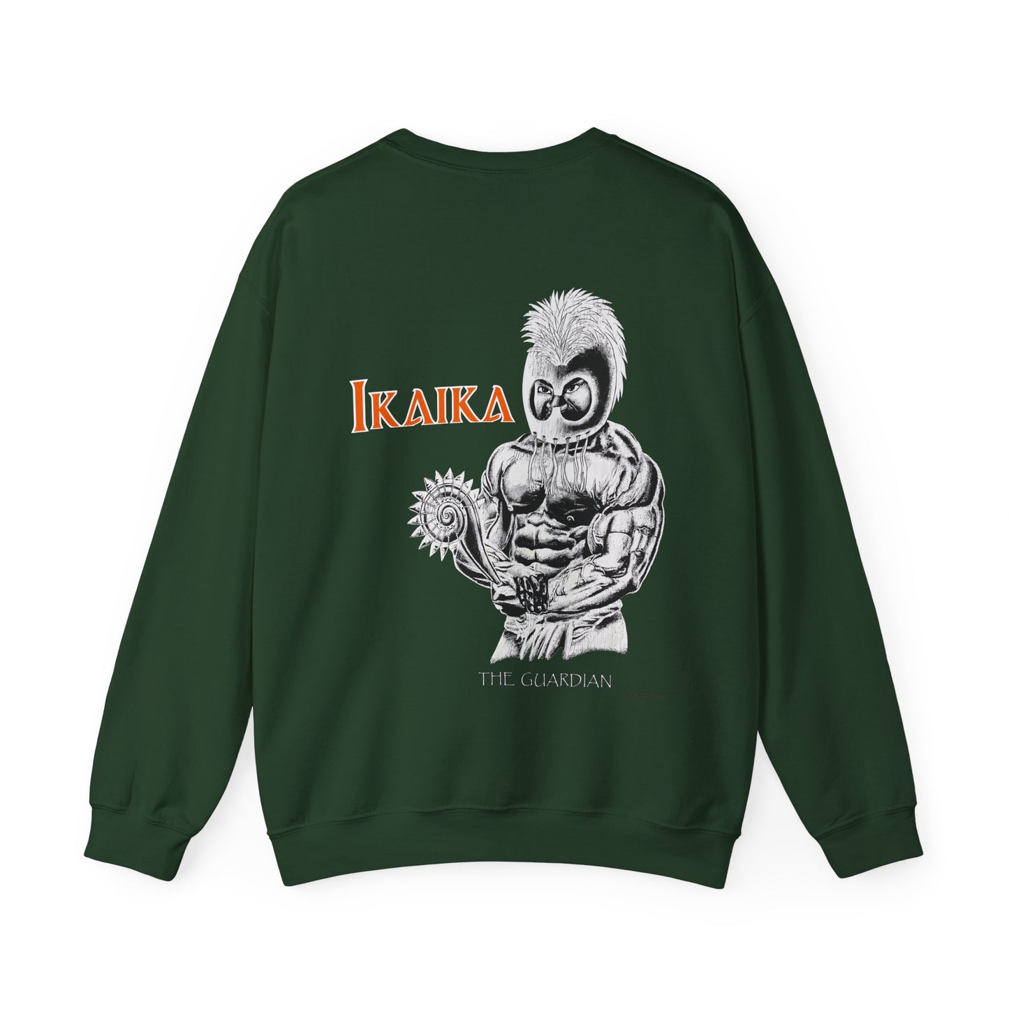 Hawaiian Strength Ikaika The Guardian Vintage Design 90s New Print Unisex Heavy Blend™ Crewneck Sweatshirt