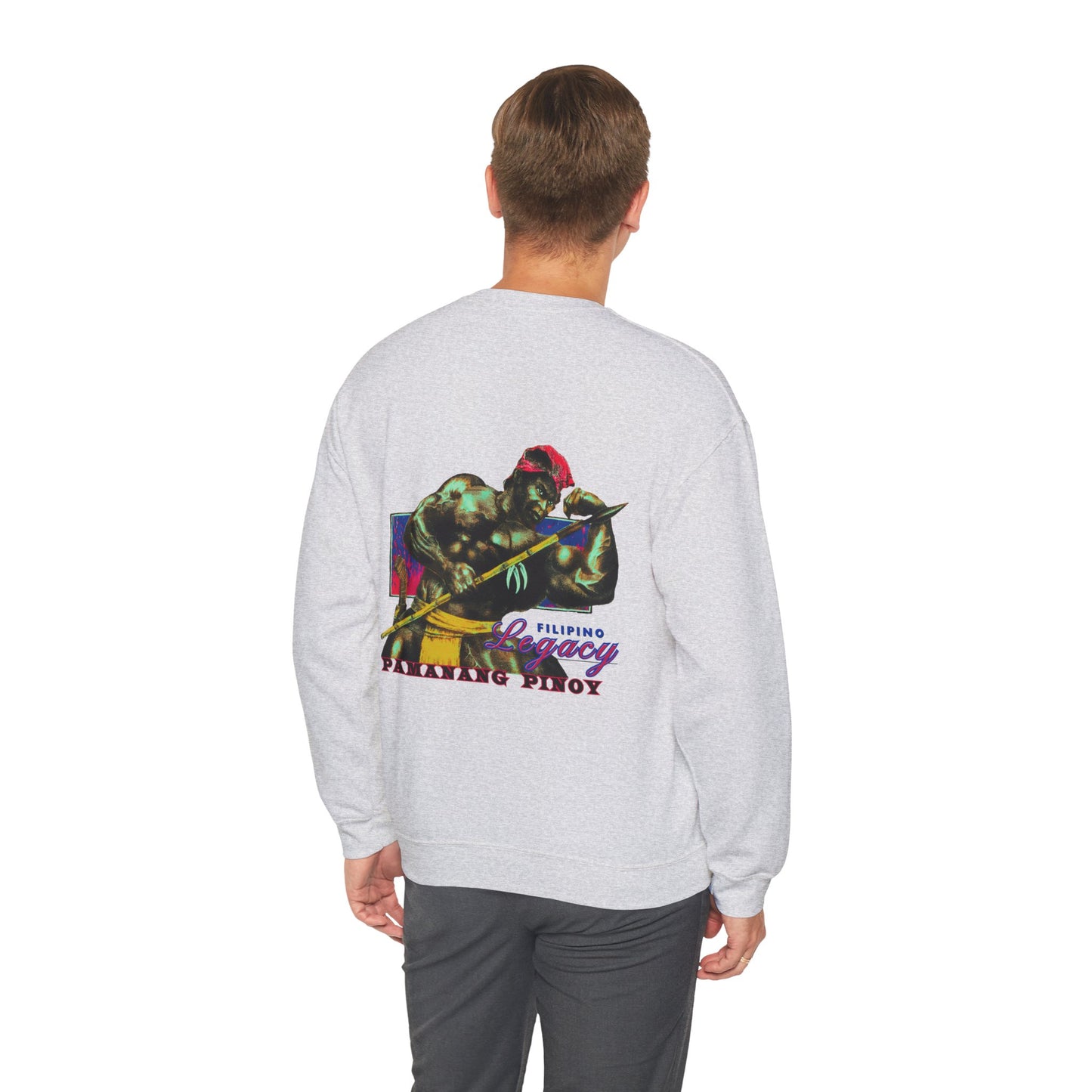 Filipino Strength Filipino Legacy Pamanang Pinoy Vintage Design 90s New Print Unisex Heavy Blend™ Crewneck Sweatshirt