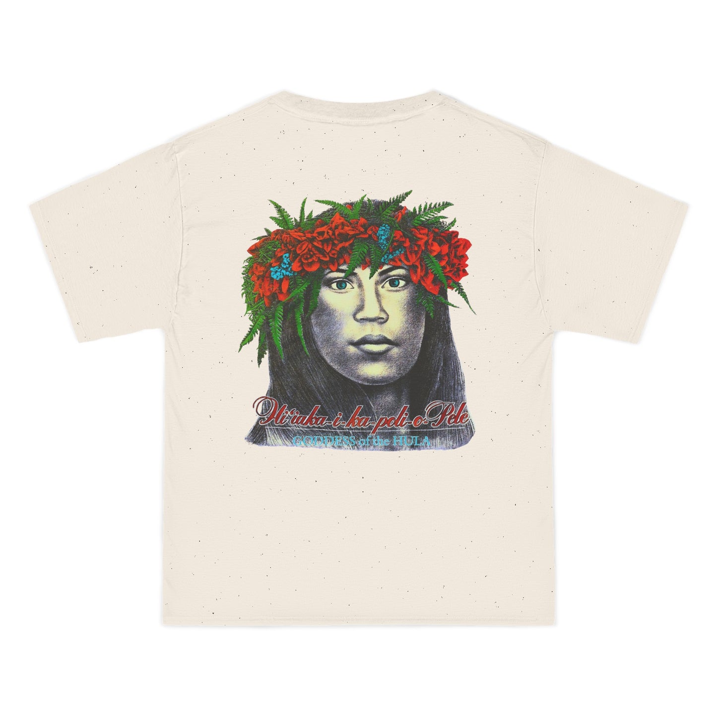 Hawaiian Strength Goddess of the Hula Hi'iaka-i-ka-poli-o-Pele Vintage Design 90s New Print Beefy-T®  Short-Sleeve T-Shirt