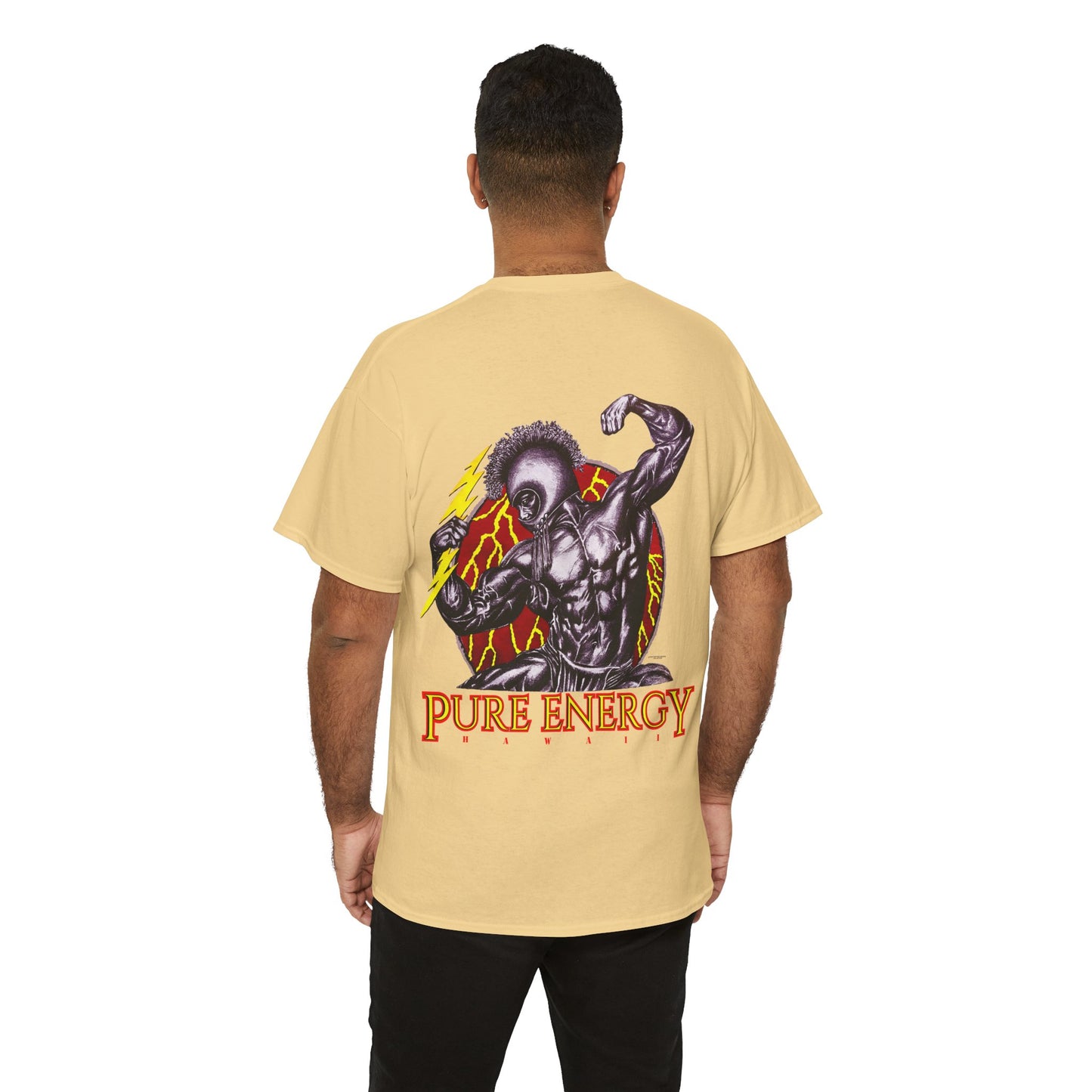 Hawaiian Strength Pure Energy Hawaii Vintage Design 90s New Print Unisex Heavy Cotton Tee