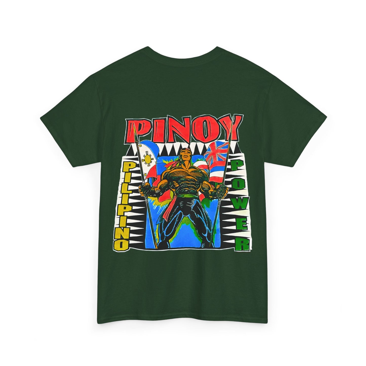 Filipino Strength Pinoy Pilipino Power Shirt Vintage Design 90s New Print T-shirt Unisex Heavy Cotton Tee