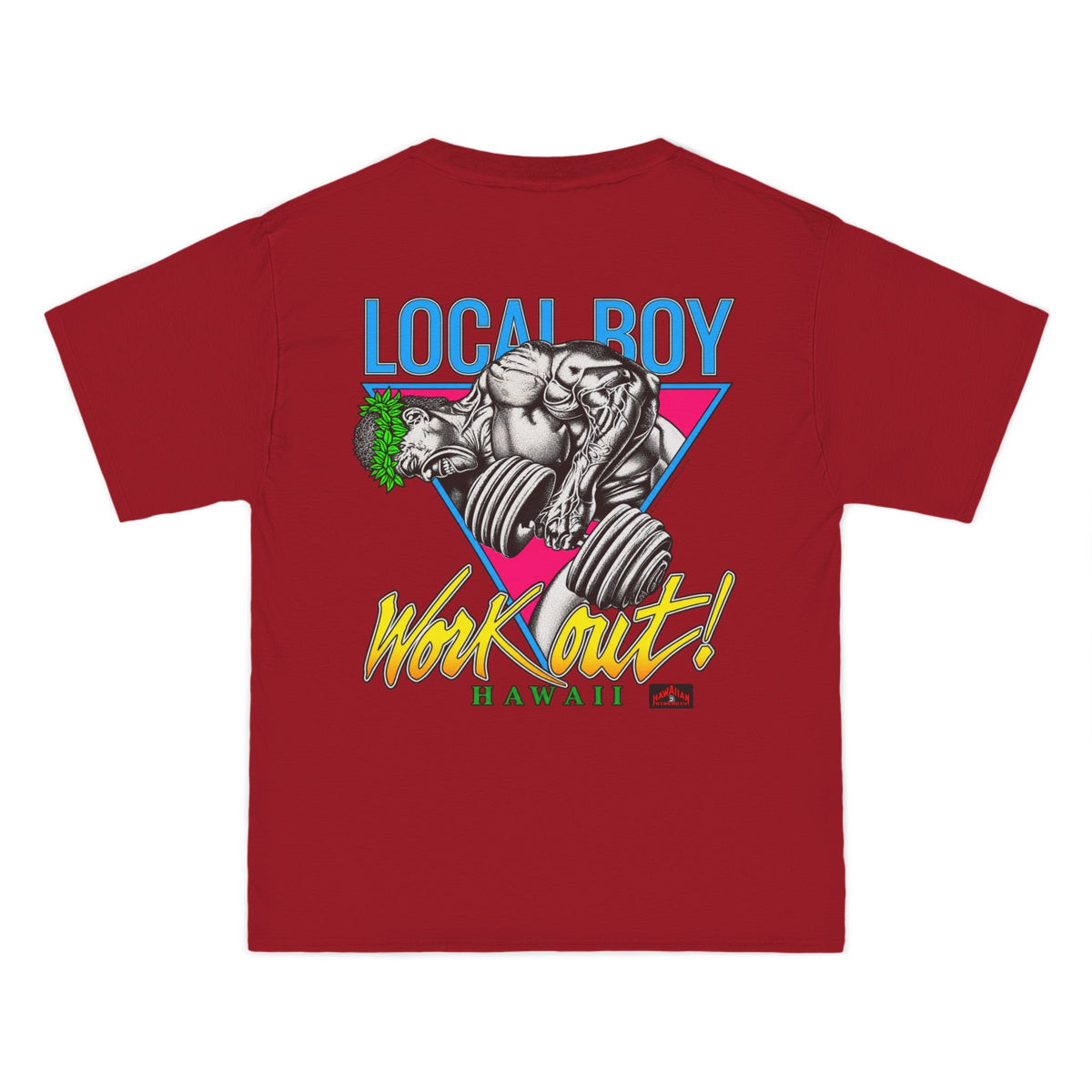 Hawaiian Strength Local Boy Work Out Hawaii Beefy-T®  Short-Sleeve T-Shirt