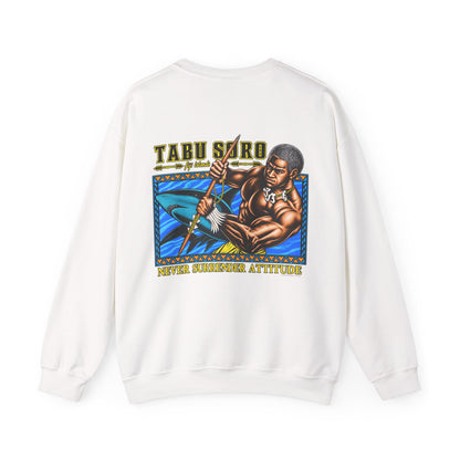 Local Strength Tabu Soro Fiji Islands Never Surrender Attitude Unisex Heavy Blend™ Crewneck Sweatshirt
