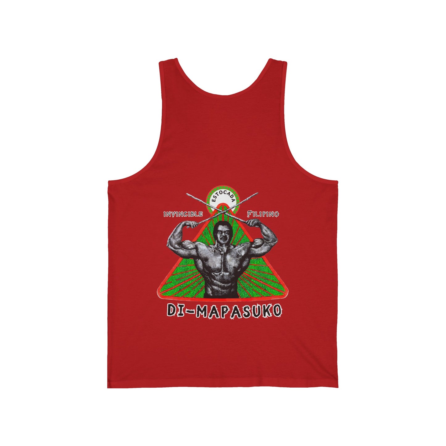 Filipino Strength Invincible Filipino Estocada Vintage Design 90s New Print Unisex Jersey Tank