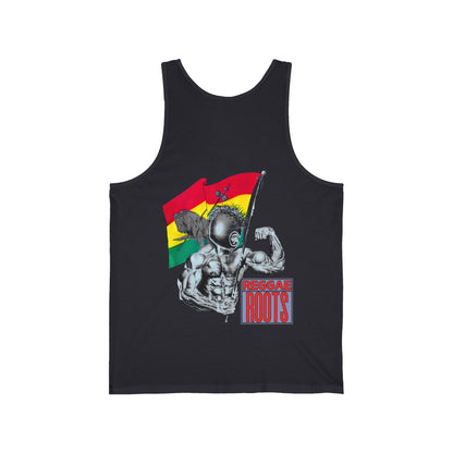 Jawaiian Strength Reggae Roots Vintage Design 90s New Print Unisex Jersey Tank