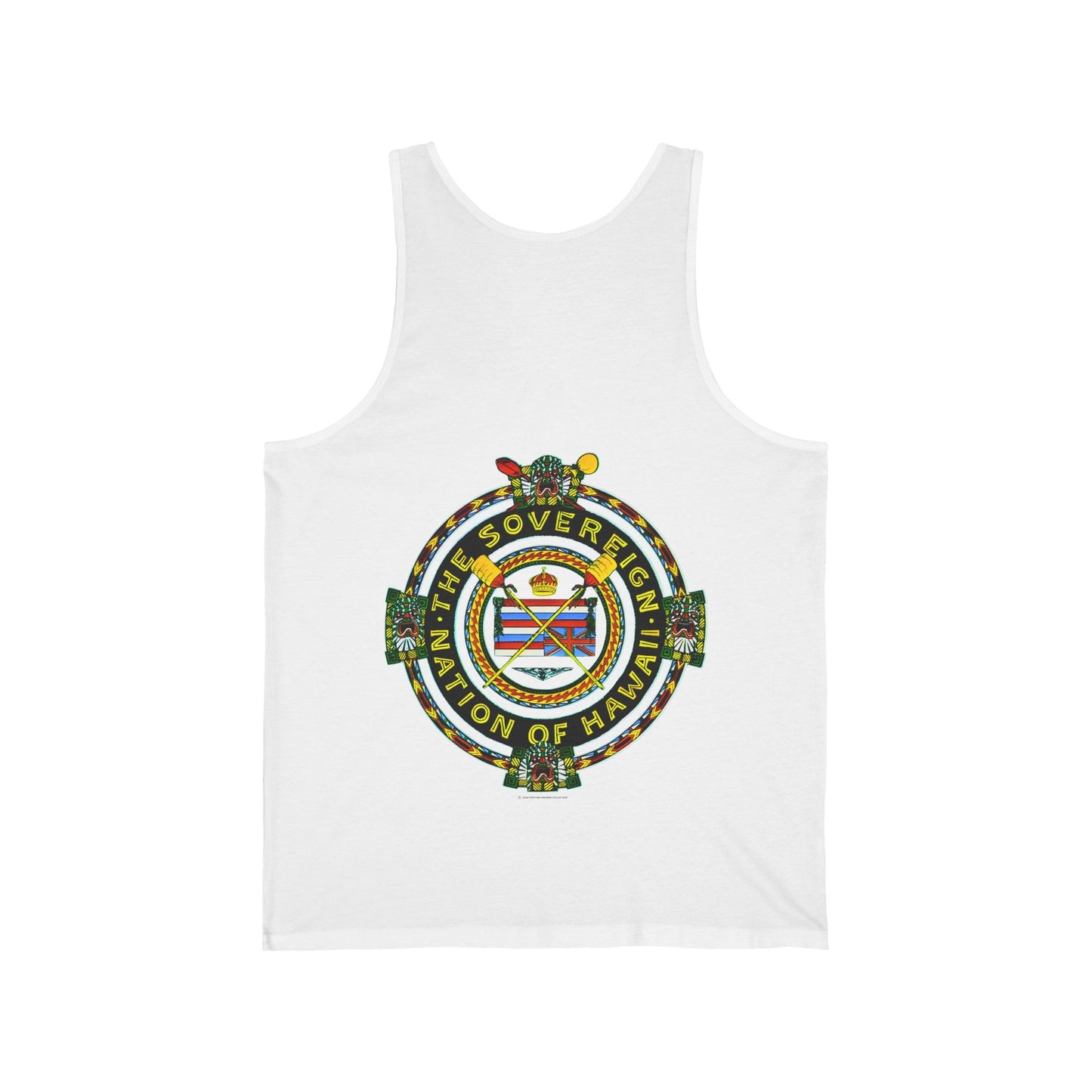 Hawaiian Strength The Sovereign Nation of Hawaii Vintage Design 90s New Print Unisex Jersey Tank