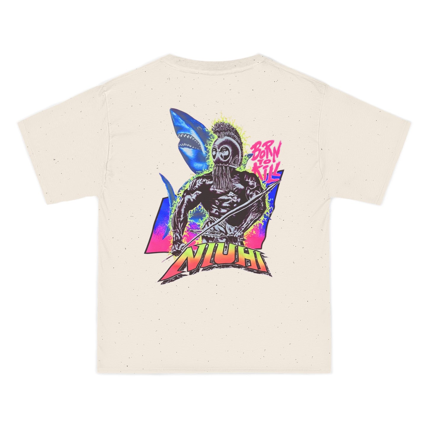 Hawaiian Strength Niuhi Born To Kill Vintage Design 90s New Print Beefy-T®  Short-Sleeve T-Shirt