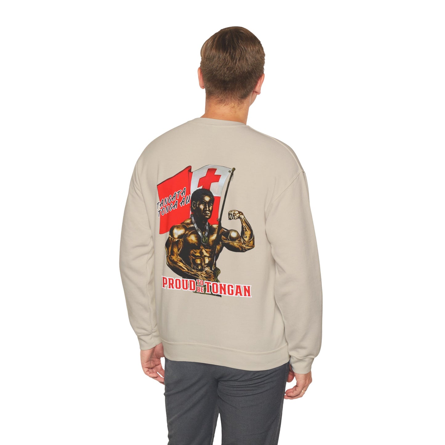 Local Strength Proud To Be Tongan Tangata Tonga Au Vintage Design 90s New Print Unisex Heavy Blend™ Crewneck Sweatshirt