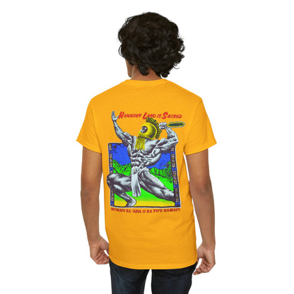 Hawaiian Strength Hawaiian Land Is Sacred Ho'okapu Ka 'Aina o Ka Po'e Hawai'i Vintage Design 90s New Print T-shirt Unisex Heavy Cotton Tee
