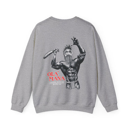 Hawaiian Strength Living Power Hawaii Ola' Mana Vintage Design 90s New Print Unisex Heavy Blend™ Crewneck Sweatshirt