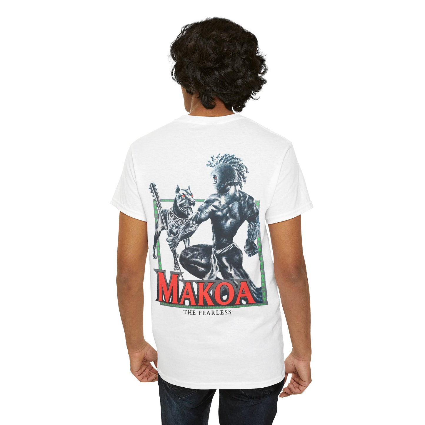 Hawaiian Strength Makoa The Fearless Vintage Design 90s New Print T-shirt Unisex Heavy Cotton Tee