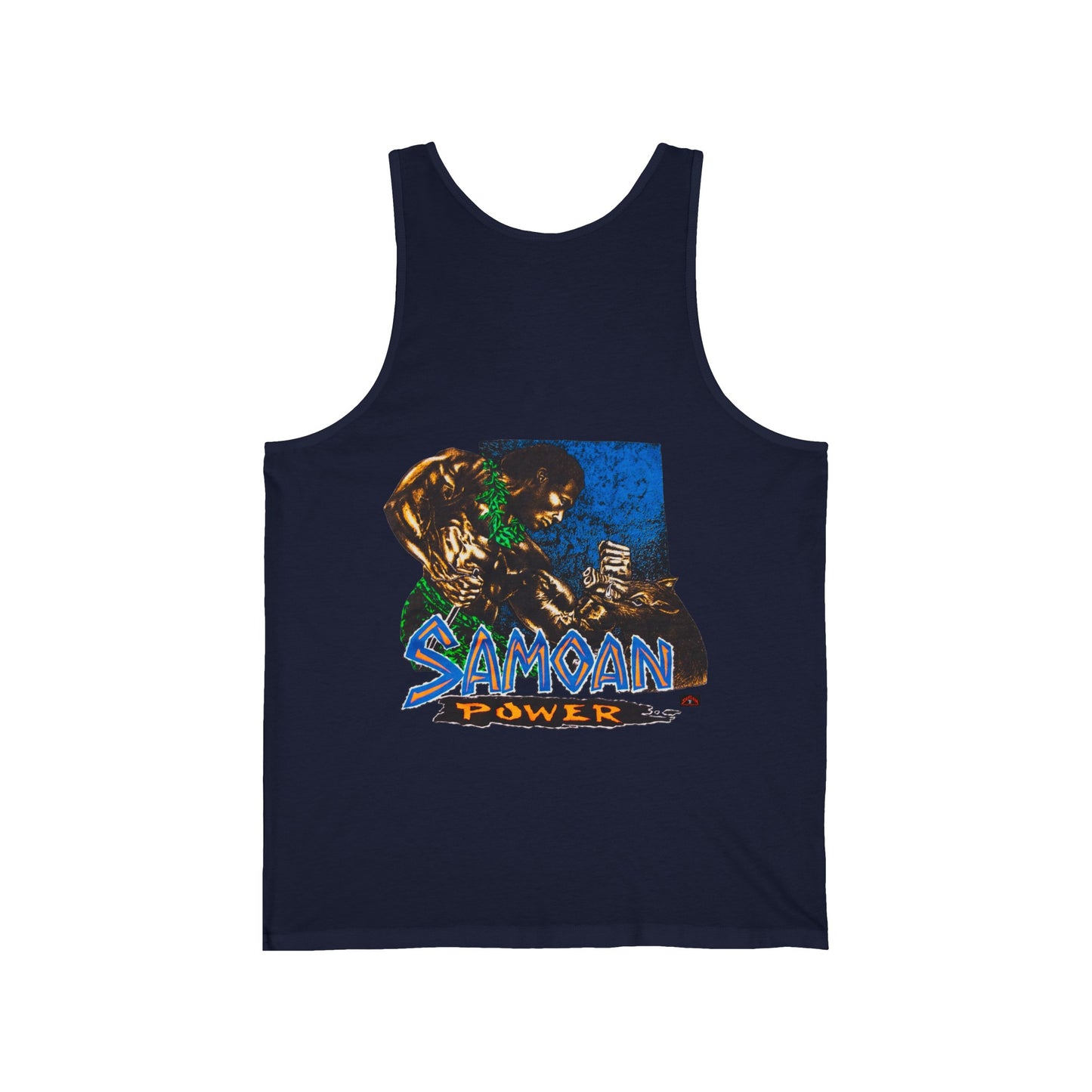 Samoan Strength Samoan Power Vintage Design 90s New Print Unisex Jersey Tank