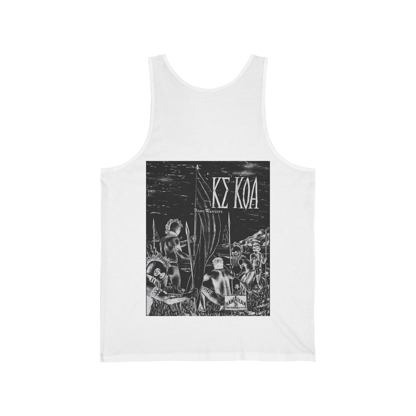 Hawaiian Strength Brave Warriors Ke Koa Vintage Design 90s New Print Unisex Jersey Tank